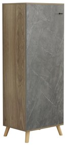 ΠΑΠΟΥΤΣΟΘΗΚΗ-ΝΤΟΥΛΑΠΙ ALVARO HM8954.14 ΜΕΛΑΜΙΝΗ SONAMA-STONE TEXTURE 50Χ38Χ135Yεκ. - 0535147 - HM8954.14