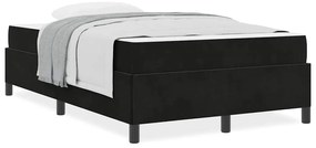 vidaXL Σκελετός Κρεβατιού Μαύρο και Λευκό 120 x 190 cm Βελούδο