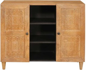 vidaXL Πλαϊνό γραφείο 90 x 33 x 75 εκ Στερεό ξύλο μάνγκο