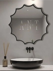 Stewehome Ασύμμετρος καθρέφτης τοίχου από γυαλί 60x60 cm