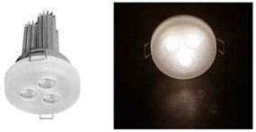 Χωνευτό Σποτ Φωτιστικό Οροφής 3x3W LED 90° Lumen 21-713390000 Λευκό