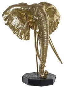 Διακοσμητική Φιγούρα DKD Home Decor Μαύρο Χρυσό Ελέφαντας Ανατολικó 60 x 36 x 73 cm