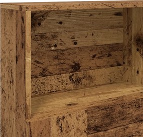 vidaXL Ντουλάπι κεφαλάρι Παλιό ξύλο 140x19x103,5 cm