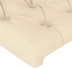 vidaXL Κεφαλάρια Κρεμ Ύφασμα 144x7x78/88 εκ.