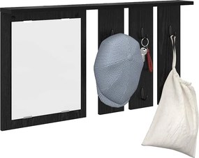 vidaXL Τοίχου Κρεμάστρα Επιτοίχιο Μαύρη δρυς 85 x 10 x 45 εκ.