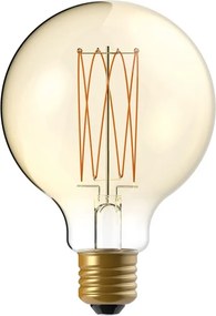LED Λαμπτήρας C55 Γλόμπος G95 Μελί Νήμα Cage 7W E27 Dimmable 2700K