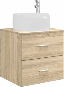 vidaXL Σετ Επίπλων Μπάνιου 5 pcs Sonoma Δρυς