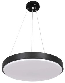 Φωτιστικό Οροφής Casper 61019 Led 76W Φ45cm Black GloboStar Πλαστικό