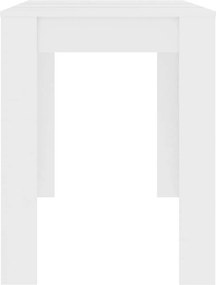 vidaXL Τραπεζαρία Λευκή 120 x 60 x 76 εκ. από Επεξ. Ξύλο