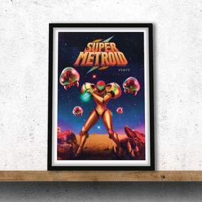 Πόστερ &amp; Κάδρο Super Metroid GM001 30x40cm Εκτύπωση Πόστερ (χωρίς κάδρο)