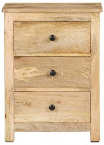 vidaXL Κομοδίνο 45 x 35 x 60 εκ. από Μασίφ Ξύλο Μάνγκο