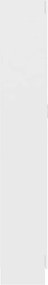 vidaXL Βιβλιοθήκη Λευκή 82,5 x 30,5 x 185,5 εκ. Επεξ. Ξύλο