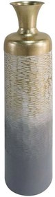 Διακοσμητικό Βάζο 161-222-174 20x20x89cm Grey-Gold Μέταλλο
