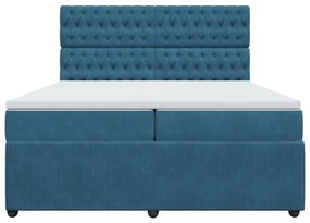 ΚΡΕΒΑΤΙ BOXSPRING ΜΕ ΣΤΡΩΜΑ ΜΠΛΕ 200X200 ΕΚ. ΒΕΛΟΥΔΙΝΟ 3294740