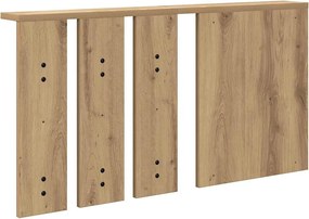 vidaXL Τοίχου Κρεμάστρα με ράφι artisan δρυς 85 x 10 x 45 εκ.