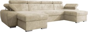 Γωνιακός Καναπές Plaza U-Μπεζ