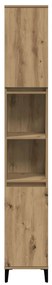 vidaXL Ντουλάπι μπάνιου Δρυς τεχνίτης 30x30x190 cm Κατασκευασμένο ξύλο