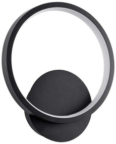 Φωτιστικό Τοίχου - Απλίκα Ted 61070 Led 9W 20x5,5x23cm Black GloboStar Aluminium