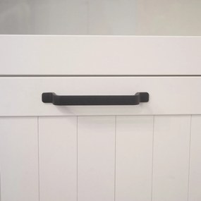 Bιτρίνα VERNE Δίφυλλη  114.8x37.2x153cm Λευκό/Φυσικός Δρυς