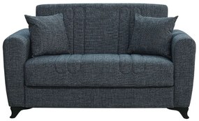 Καναπές-Κρεβάτι Διθέσιος Melina 40.0313 150x80x75/125x100cm Dark Grey