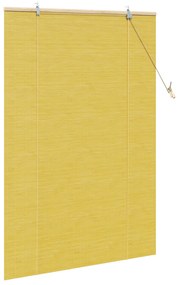 vidaXL Ρολά και Σκίες Παραθύρων Κίτρινο 100 x 160 cm Μπαμπού