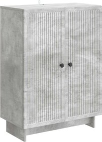 vidaXL Πλαϊνό γραφείο Γκρι Σκυροδέματος 66 x 34,5 x 90 εκ