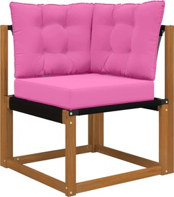 vidaXL Μαξιλάρι Καναπέ Εξωτερικού Χώρου 3 pcs Ροζ Πολυεστέρας