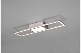 Πλαφονιέρα Φωτιστικό Οροφής LED 22W Νίκελ Ματ Dimmer 3CCT Rigido R67172107 Trio Lighting-R67172107-Νίκελ Ματ R67172107