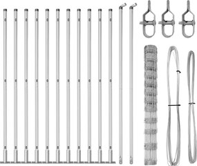 vidaXL Στύλος Περιφράξεων Γαλβανισμένο 25 x 1,4 μ Ατσάλι