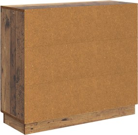 vidaXL Πλαϊνό γραφείο Παλαιωμένο ξύλο 89 x 34,5 x 77 εκ.