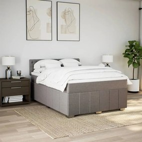 ΚΡΕΒΑΤΙ BOXSPRING ΜΕ ΣΤΡΩΜΑ TAUPE 140X190 ΕΚ. ΥΦΑΣΜΑΤΙΝΟ 3287074