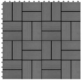 vidaXL Πλακάκια Deck 22 τεμ. Γκρι 30 x 30 εκ. 2 μ² από WPC