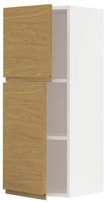 METOD ντουλάπι τοίχου με ράφια/2 πόρτες, 40x100 cm 495.380.61