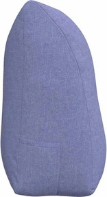 vidaXL Μαξιλάρι Πλάτης Μπλε τζην 100 x 24 x 50 εκ ύφασμα