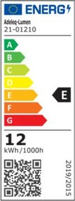 Led απλίκα PC 12W με ενδιάμεσο λευκό φως 4000K σε λευκό χρώμα IP65 εξωτερικού χώρου