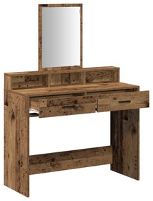 vidaXL Τουαλέτα με Συρτάρια Παλιού Ξύλου 100x41x140 εκ