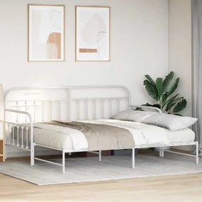 vidaXL Σκελετός κρεβατιού ημέρας Λευκό 100 x 190 cm
