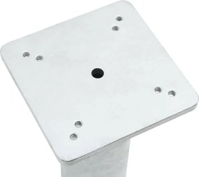 vidaXL Βάση Ομπρέλας Εδάφους Ασημί 16 x 16 x 39,5 εκ. από Χάλυβα