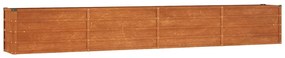 vidaXL Ζαρντινιέρα Σκουριασμένο 320x40x45 εκ. Ατσάλι Σκληρυθέν Αέρα