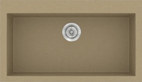 Sanitec Classic 333 (79×50) - Γρανιτένιος νεροχύτης - Metallic CREAM