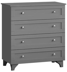 Συρταριέρα Emily Megapap χρώμα ανθρακί 80x42x85εκ. - GP055-0012,2