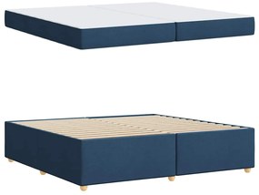 vidaXL Σκελετός κρεβατιού με στρώμα Άλλο Μπλε 200 x 200 cm ύφασμα