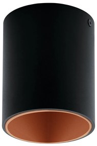 Φωτιστικό Οροφής Eglo 94501 POLASSO Μαύρο Ματ (Black Mat)|Χαλκός Ματ Χρώμα (Copper Coloured) 3000K
