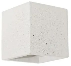 Απλίκα φωτιστικό τοίχου Concrete από τσιμέντο Viokef 4096902 Λευκό