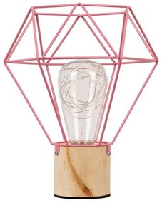 Φωτιστικό Επιτραπέζιο Antler 01442 Led Φ19cm 19x19x23cm Pink GloboStar