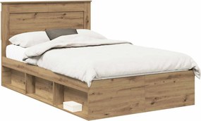vidaXL Σκελετός Κρεβατιού Artisan Δρυς 120 x 200 cm Επεξεργασμένο Ξύλο