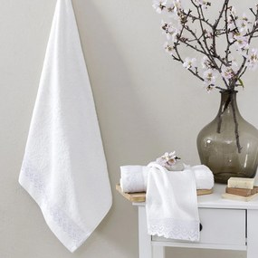 Πετσέτες Μπάνιου (Σετ 3τμχ) Nima Demur White 480gsm
