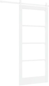 vidaXL Συρόμενη Πόρτα ORKDAL Λευκό 86 x 198.5 cm Μασίφ ξύλο πεύκου