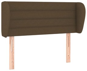 Κεφαλάρι με Πτερύγια Σκούρο Καφέ 103x23x78/88 εκ. Υφασμάτινο 3117277