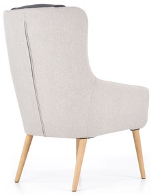 PURIO leisure chair, color: light grey / dark grey DIOMMI V-CH-PURIO-FOT-POPIEL